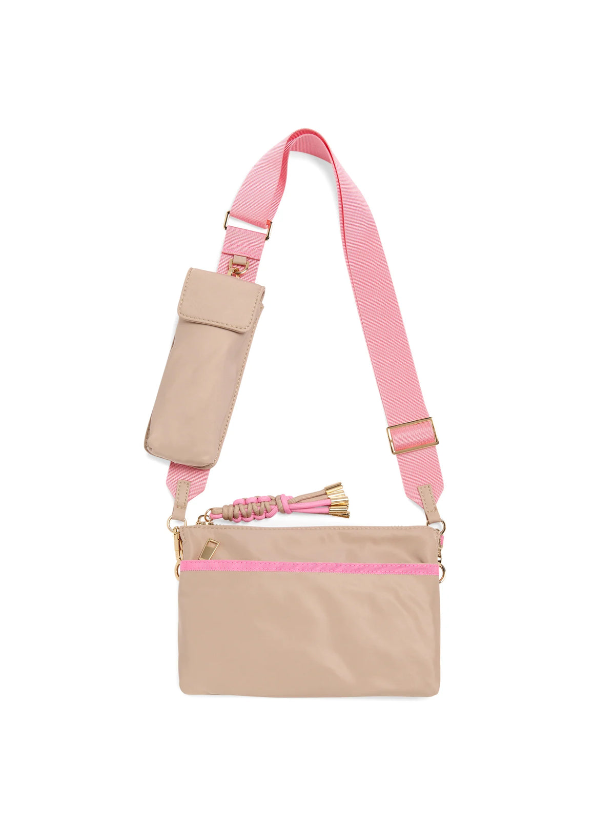 Jet Cross-Body Purse Tan