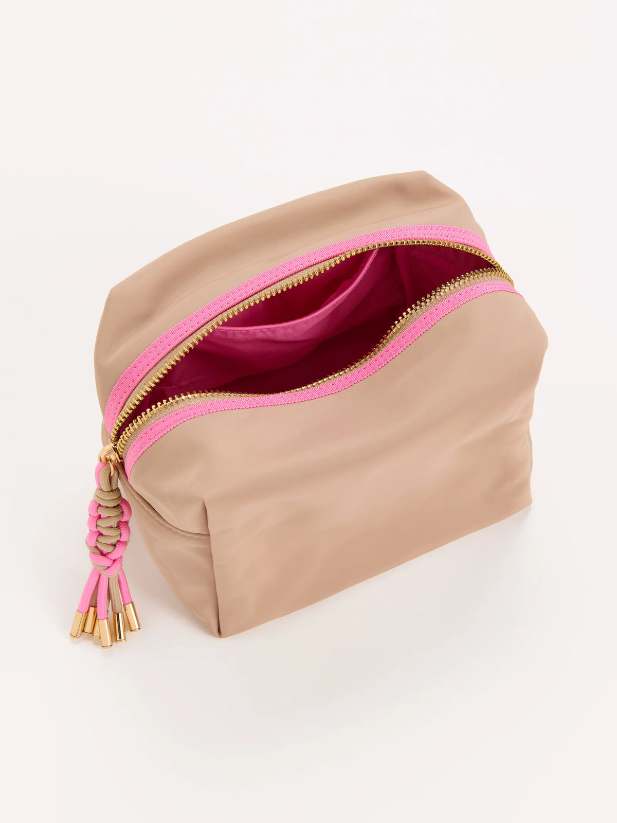 Jet Boxy Zip Pouch LG Tan