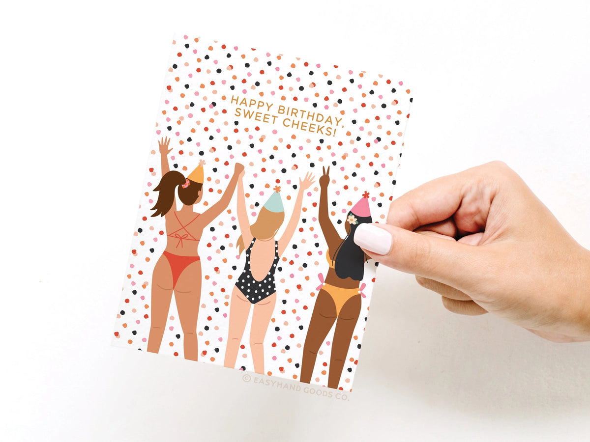 Happy Birthday Sweet Cheeks Card