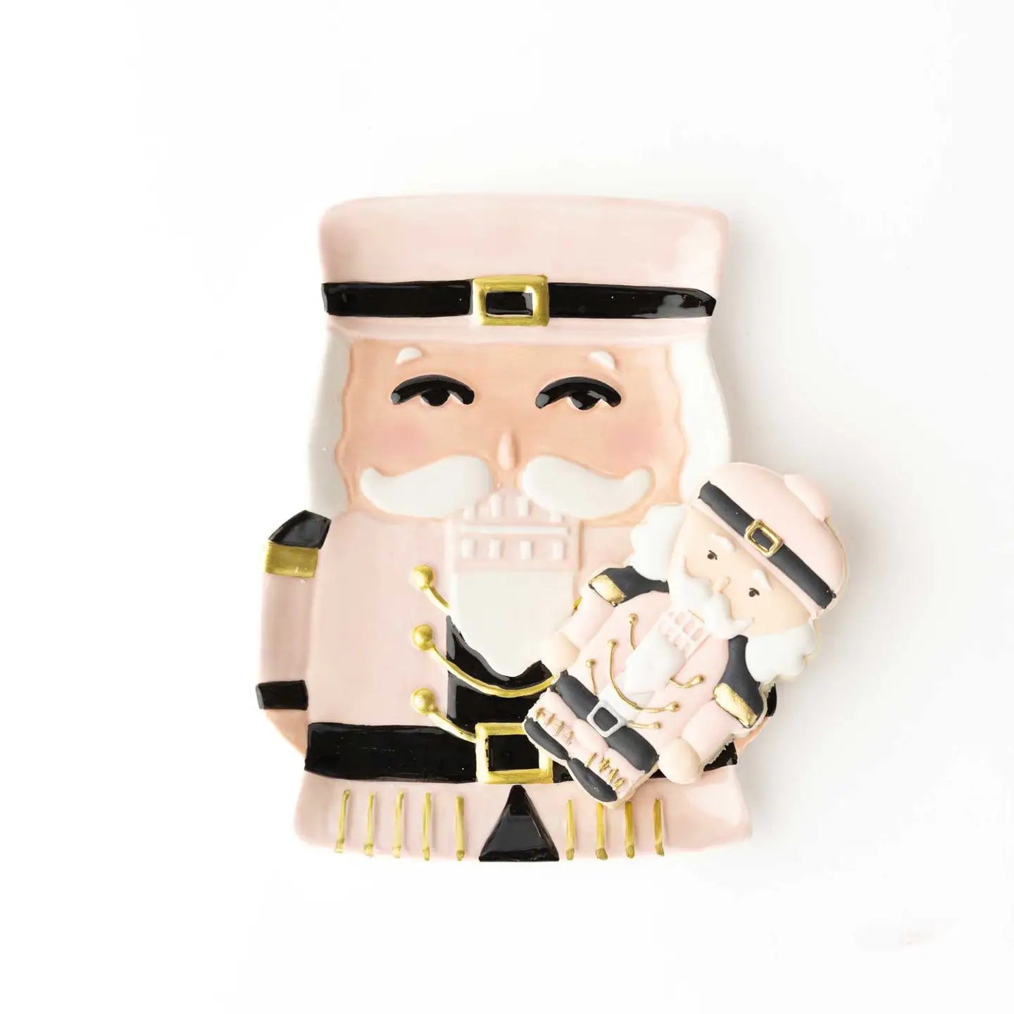 Nutcracker Dessert Plate Pink