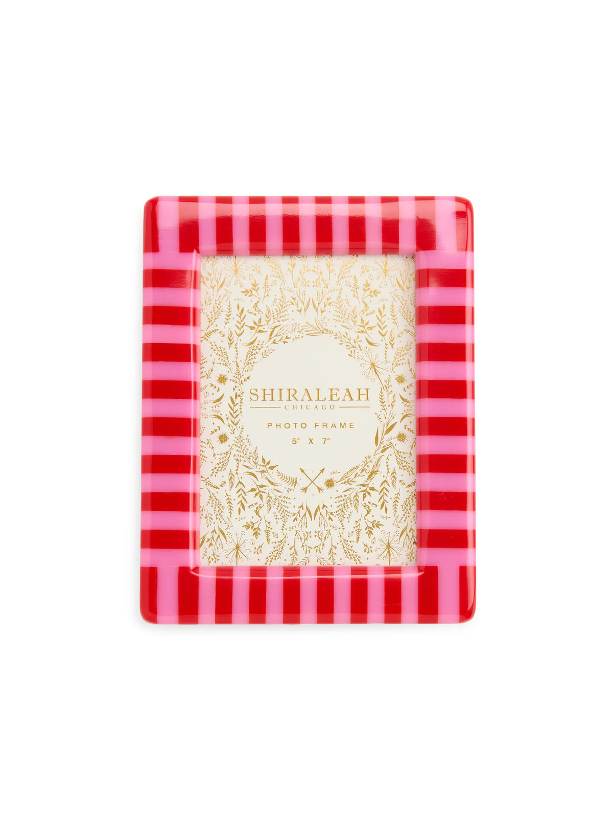 Poppy 5 X 7 Striped Picture Frame