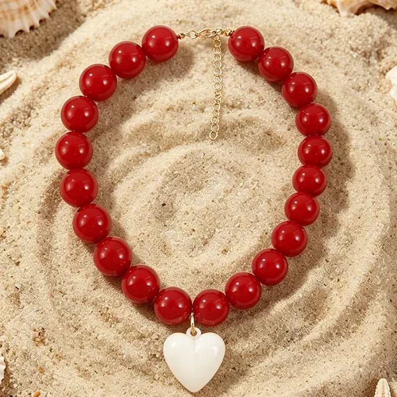 Heart Beaded Necklace
