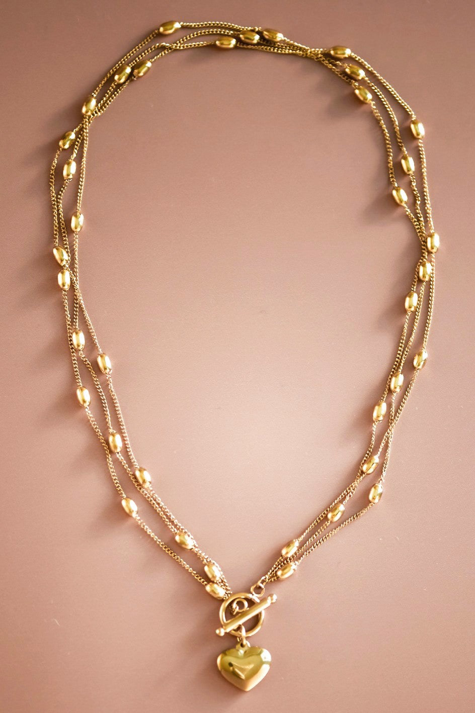 Heart Layered Chain Necklace