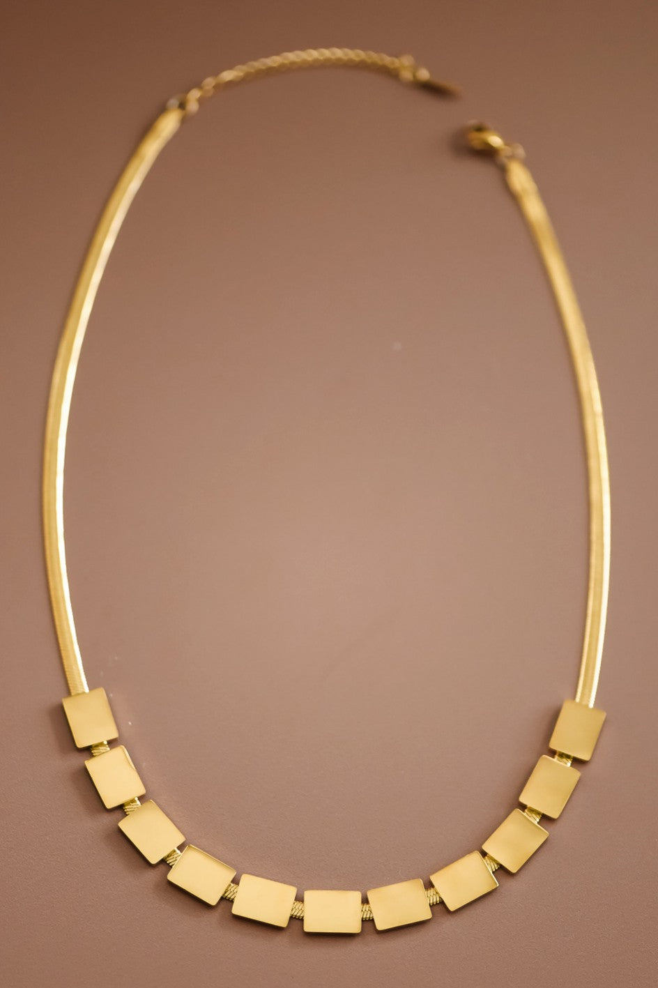 Gold Squares Necklace