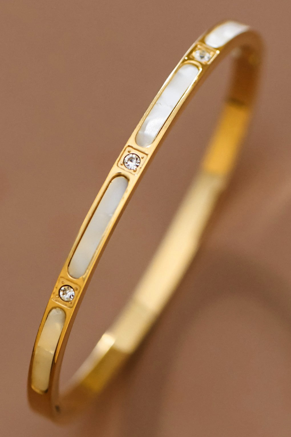 Gold Hinged Bangle