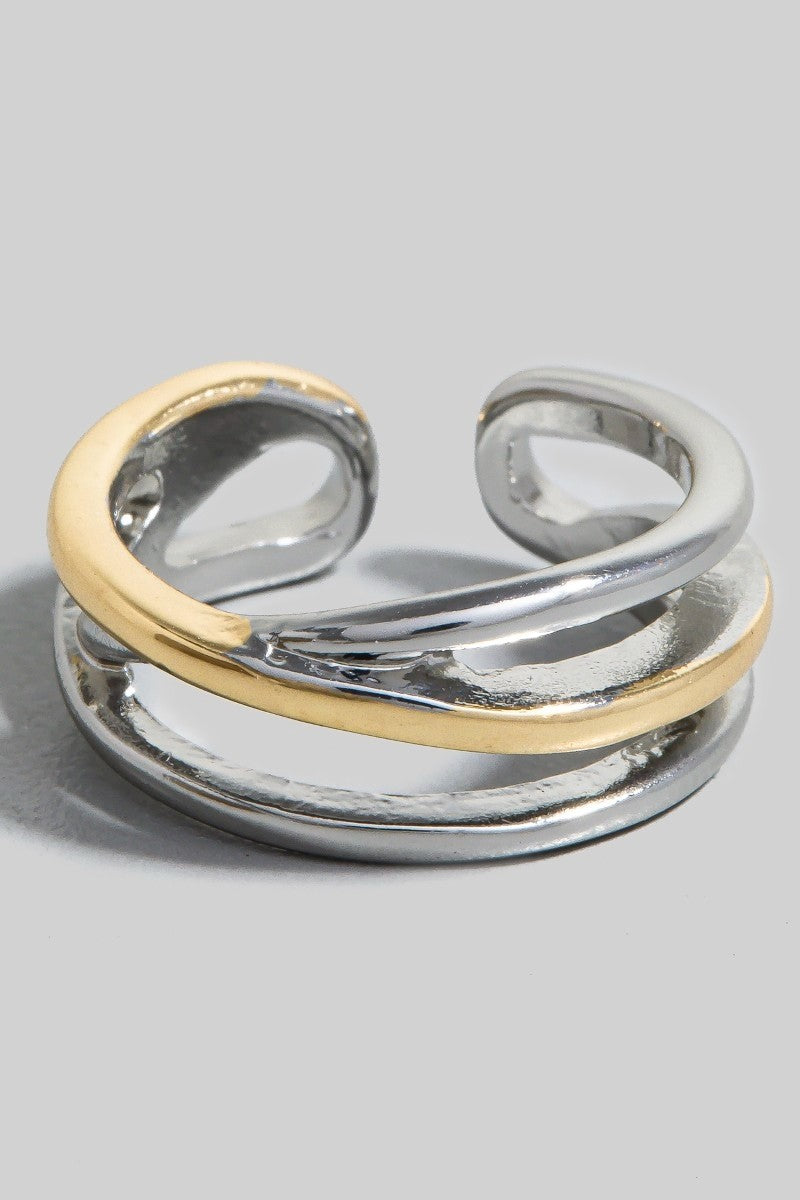 Two Tone Open Ring