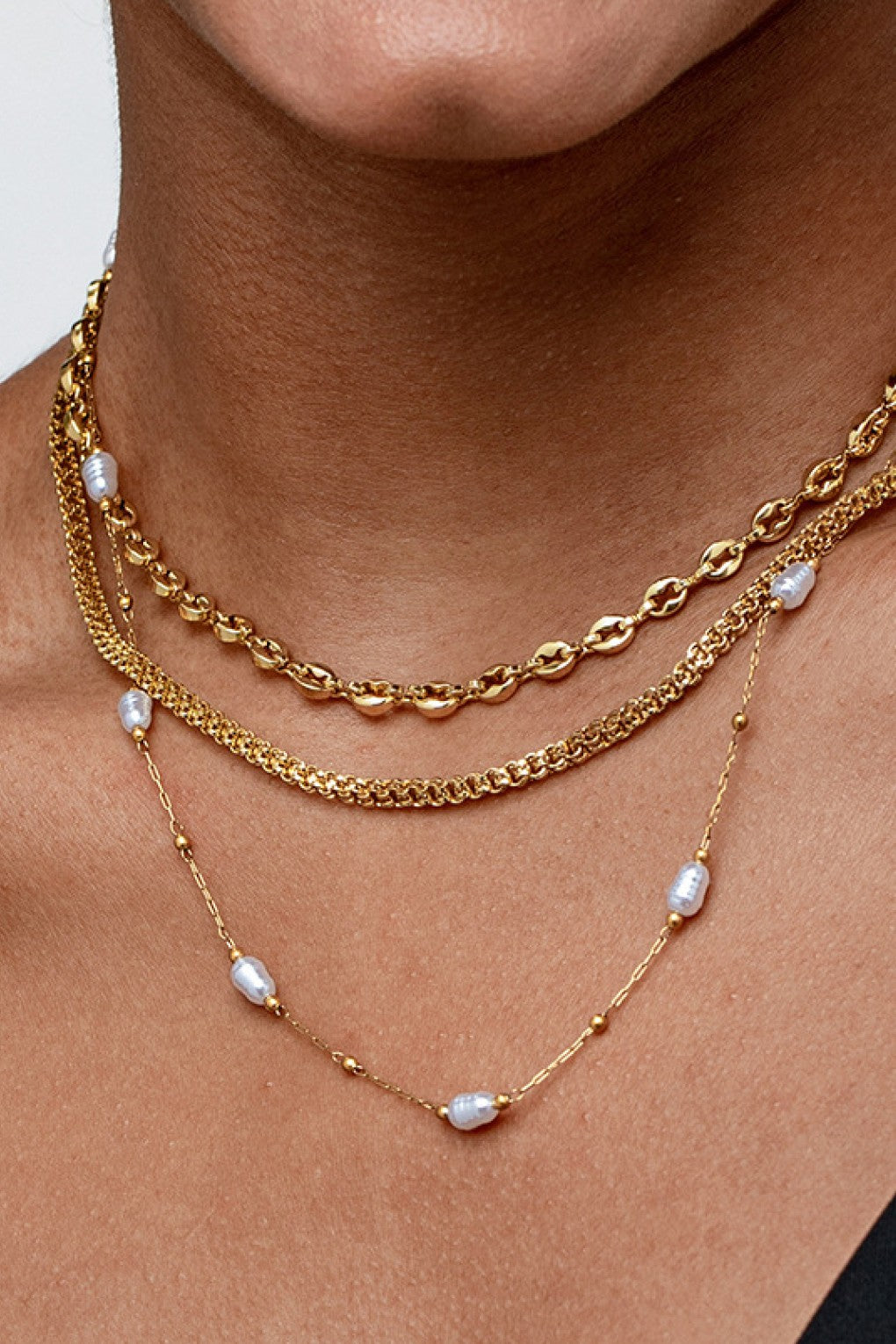 Layered Chains Necklace