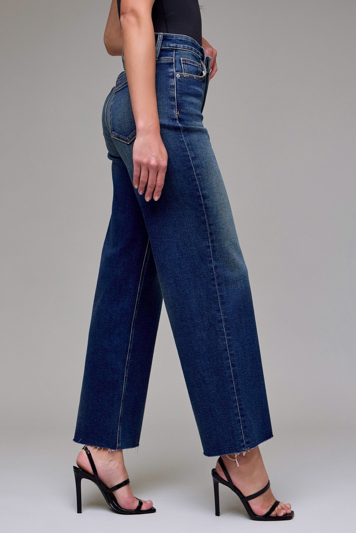 High Rise Logan Dad Jean Dark Wash