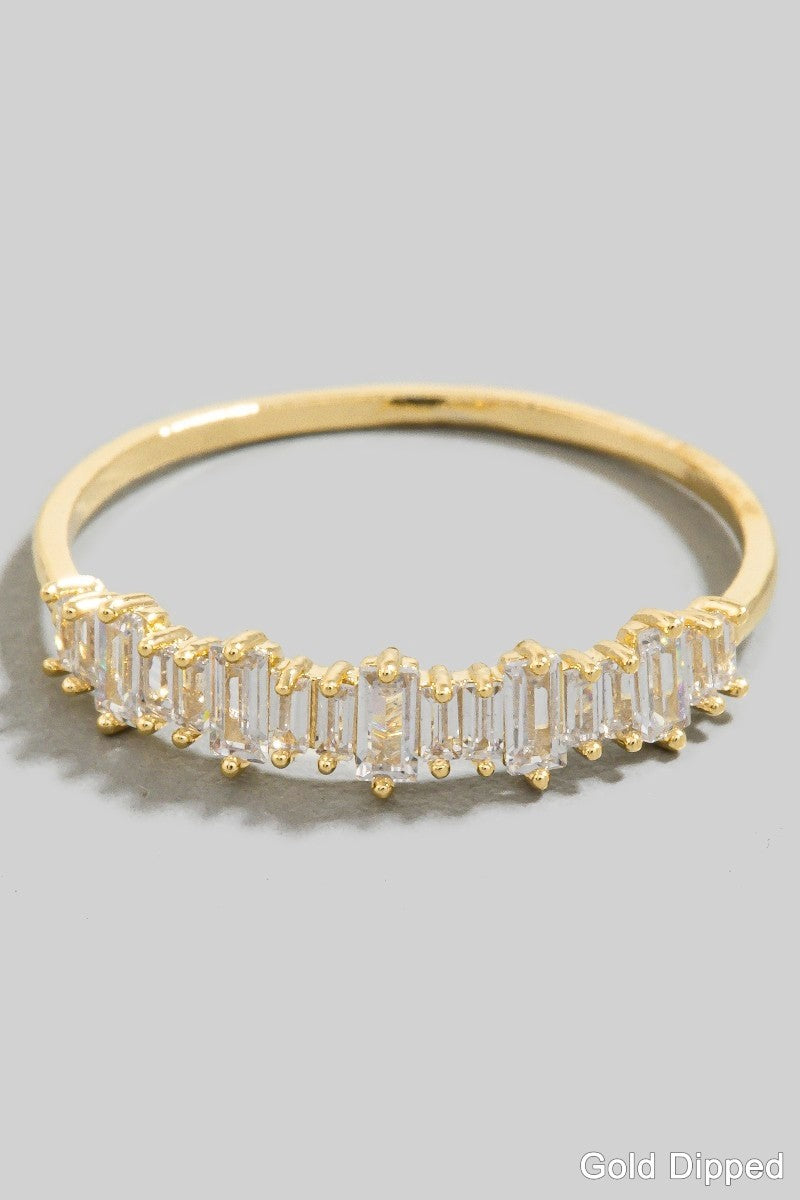 CZ Baguette Ring