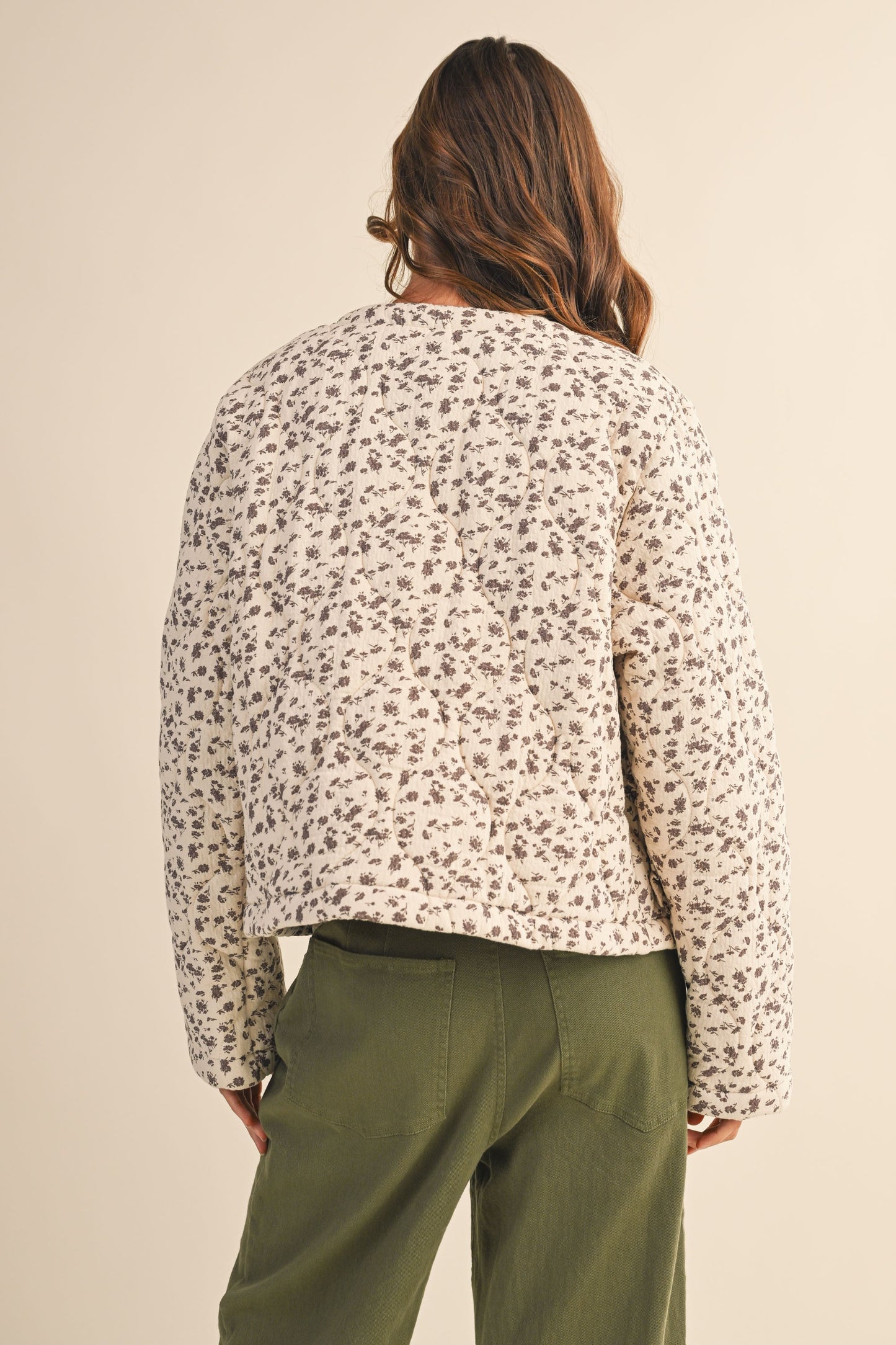 Ditsy Floral Quilted Jacket