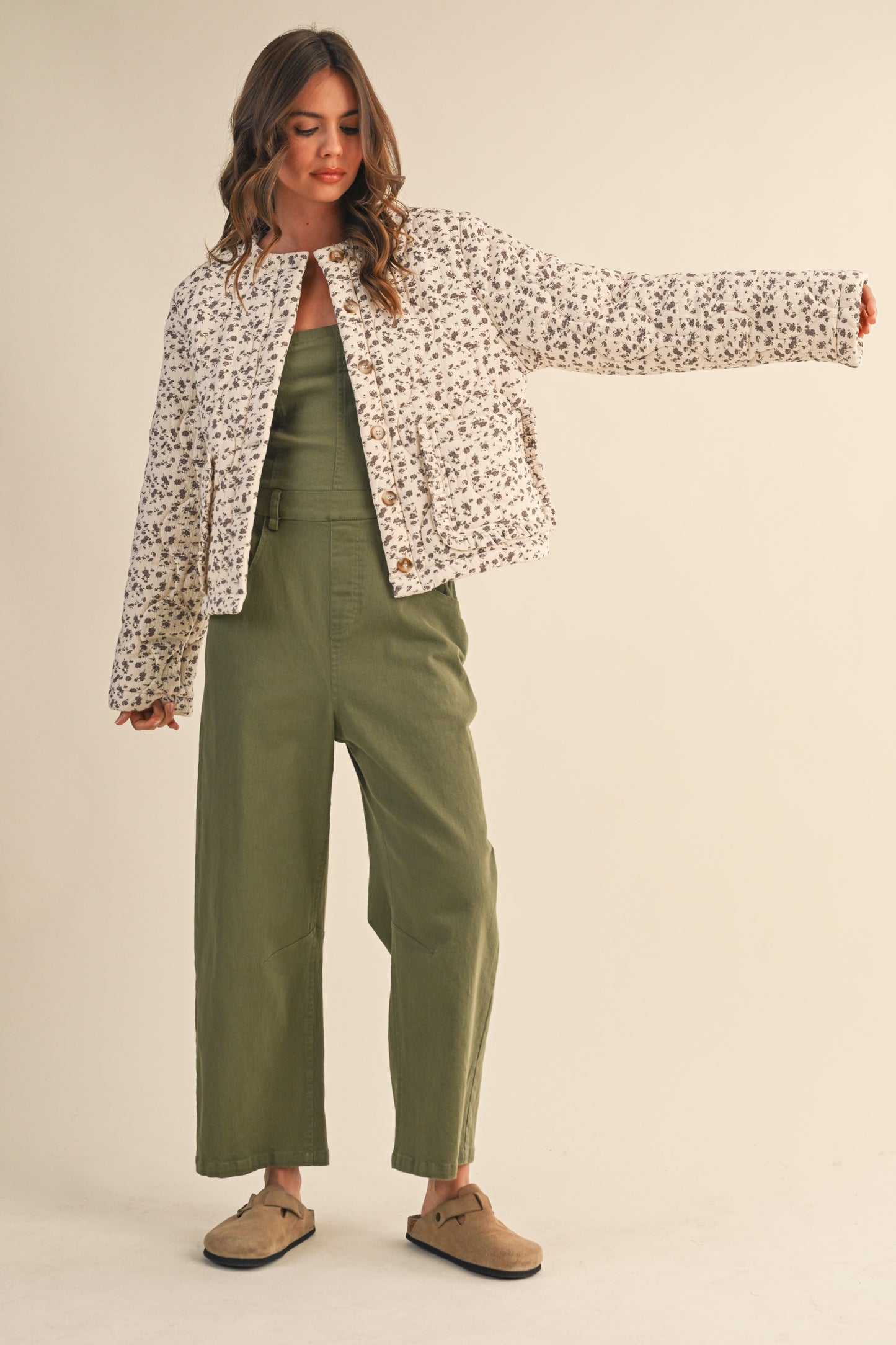 Ditsy Floral Quilted Jacket