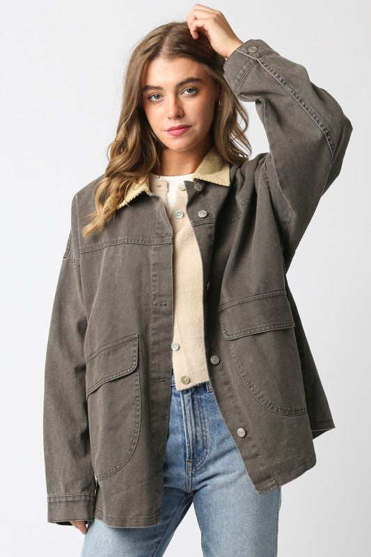 Korey Barn Jacket Grey