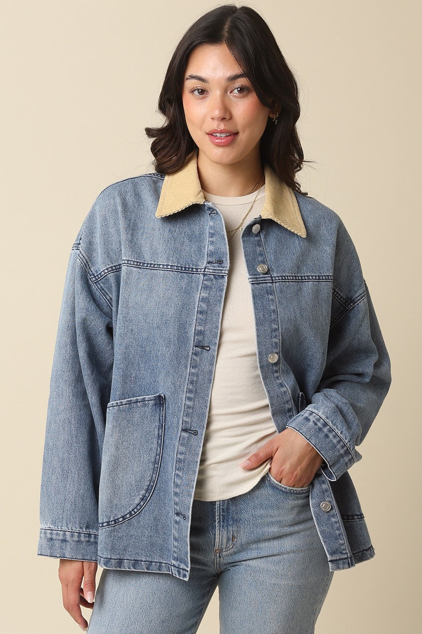 Light Denim Barn Jacket