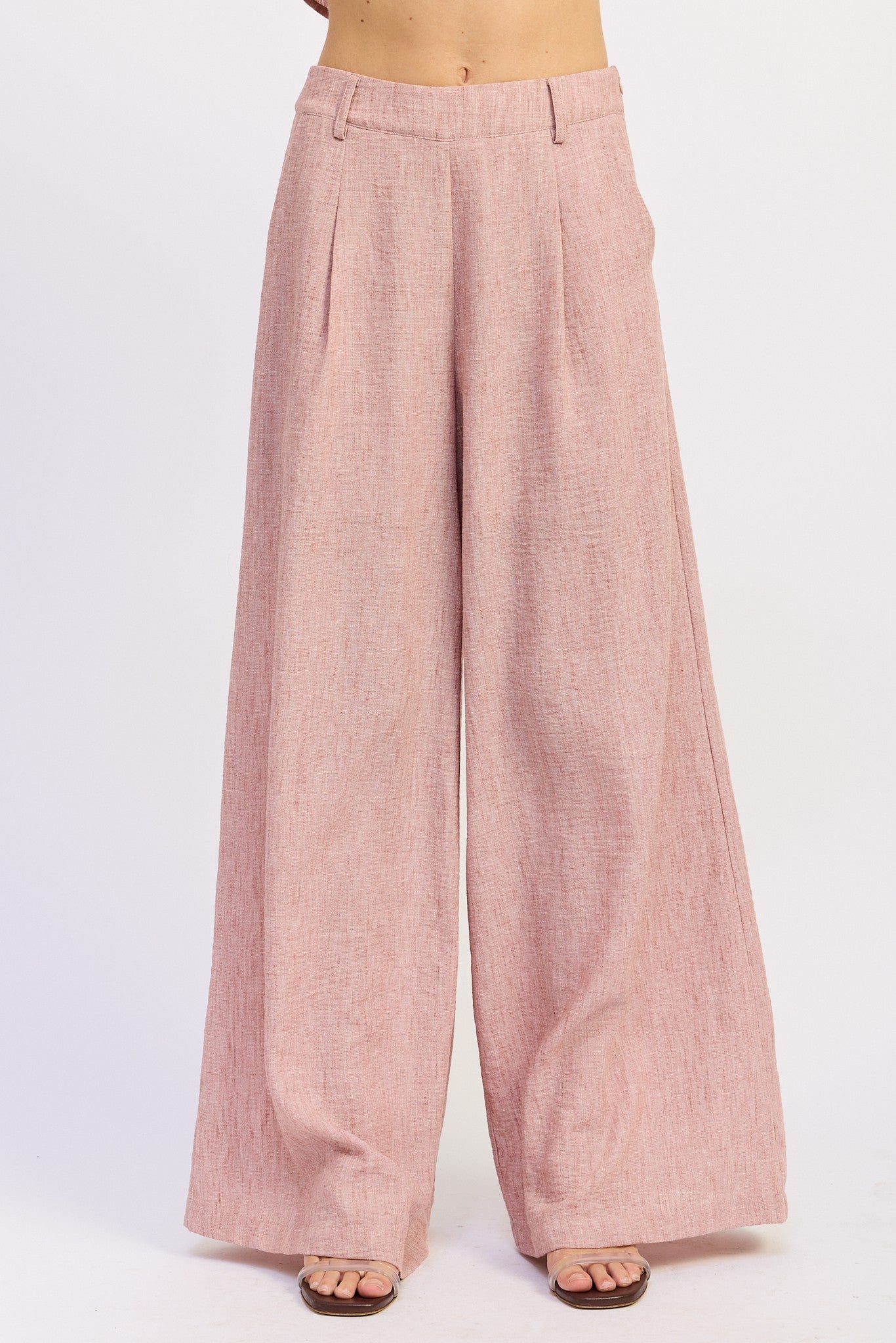 Rose Wide Leg Linen Pants - Clothe Boutique