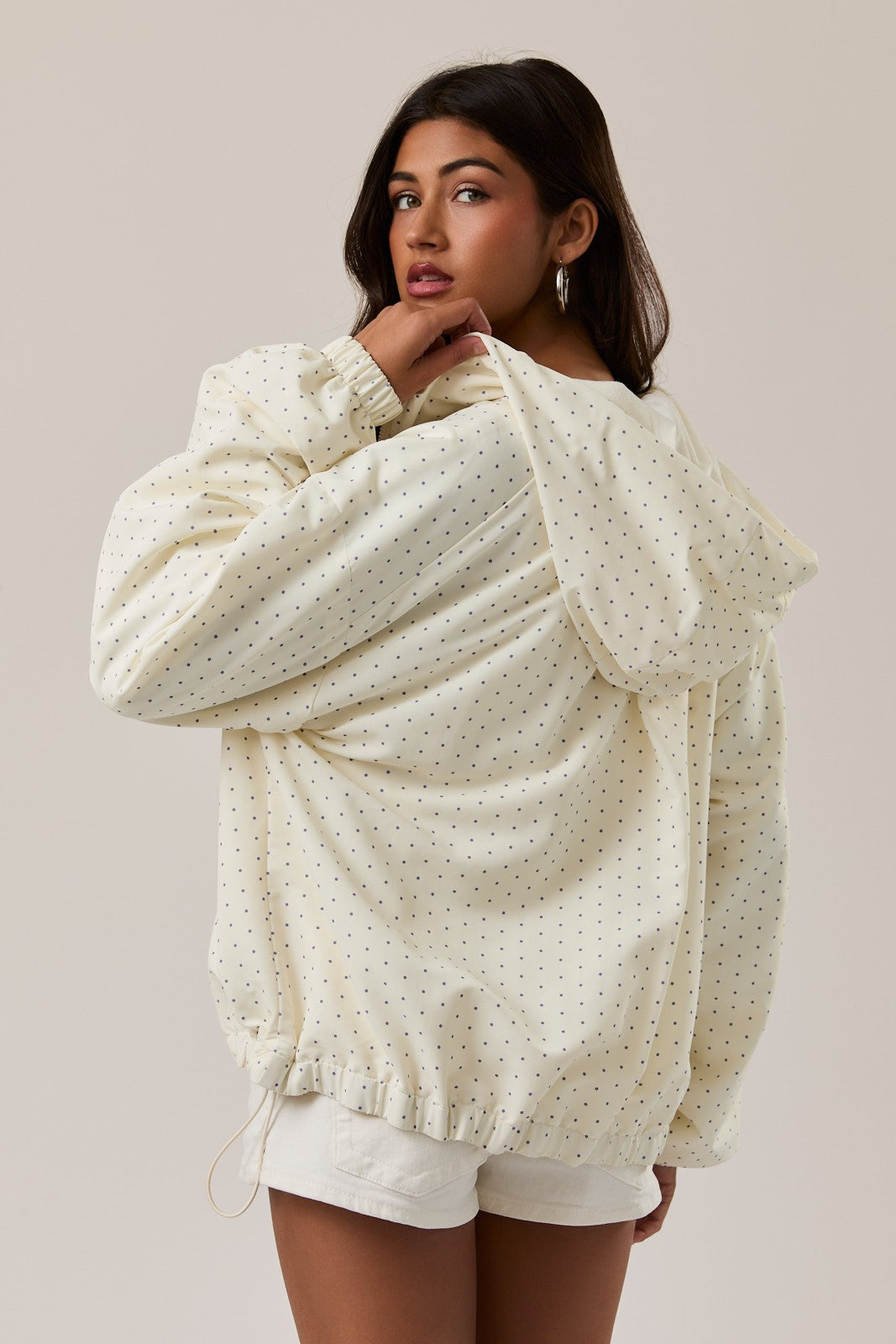 Cream Polka Dot Jacket