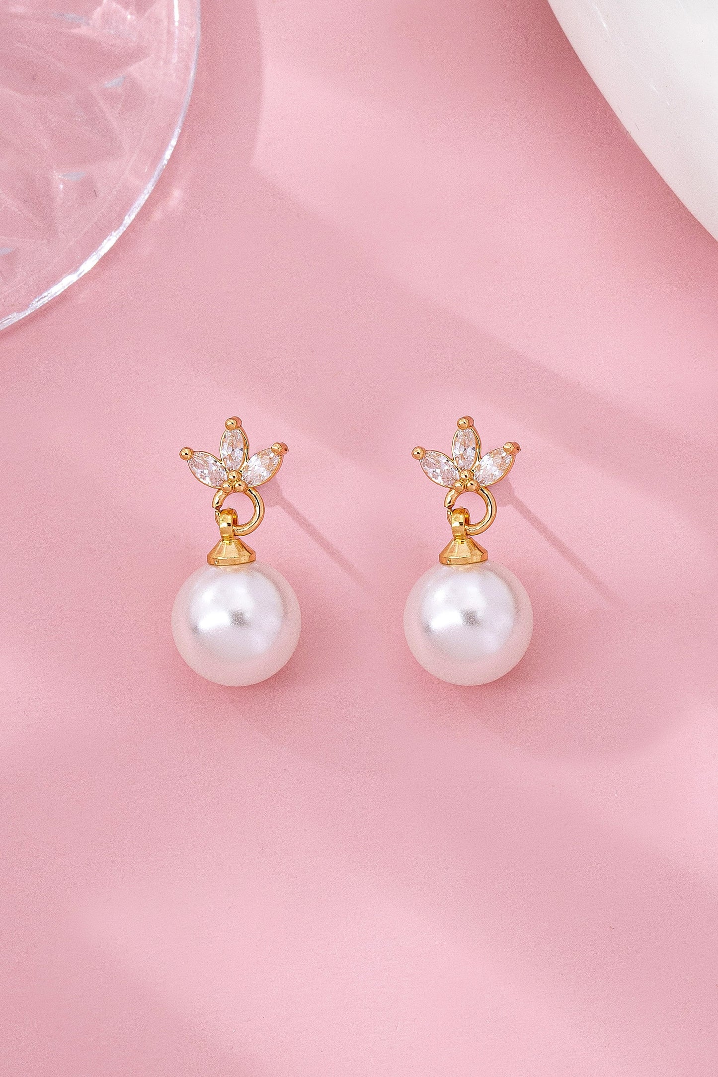 Floral Pearl Studs