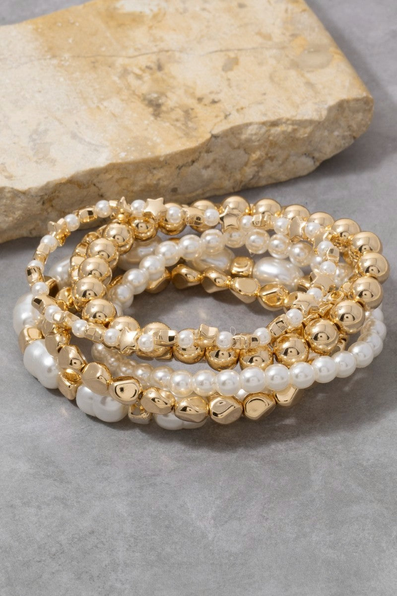 Pearl Bracelets Stack