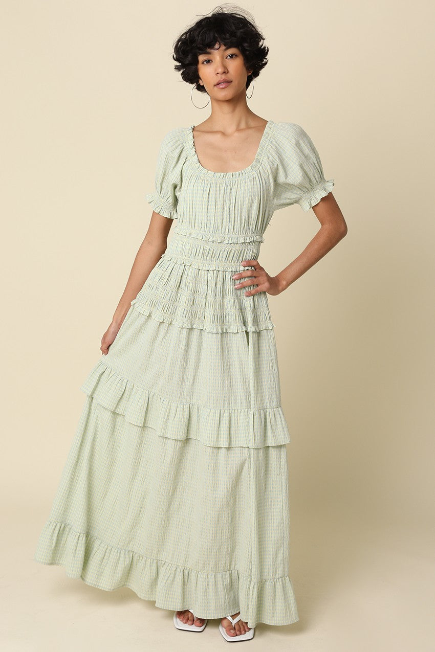 Alice Gingham Maxi Dress