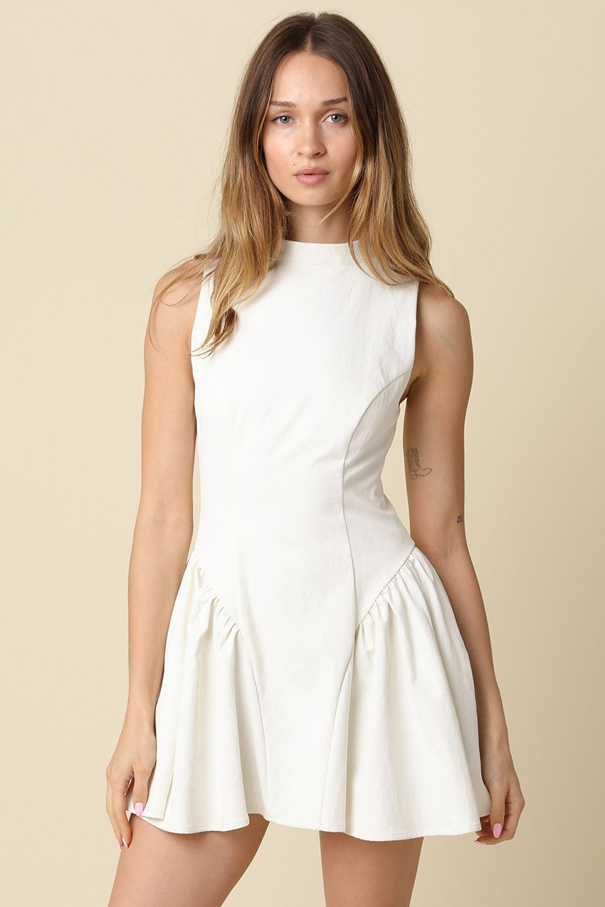 Farrah High Neck Flare Dress