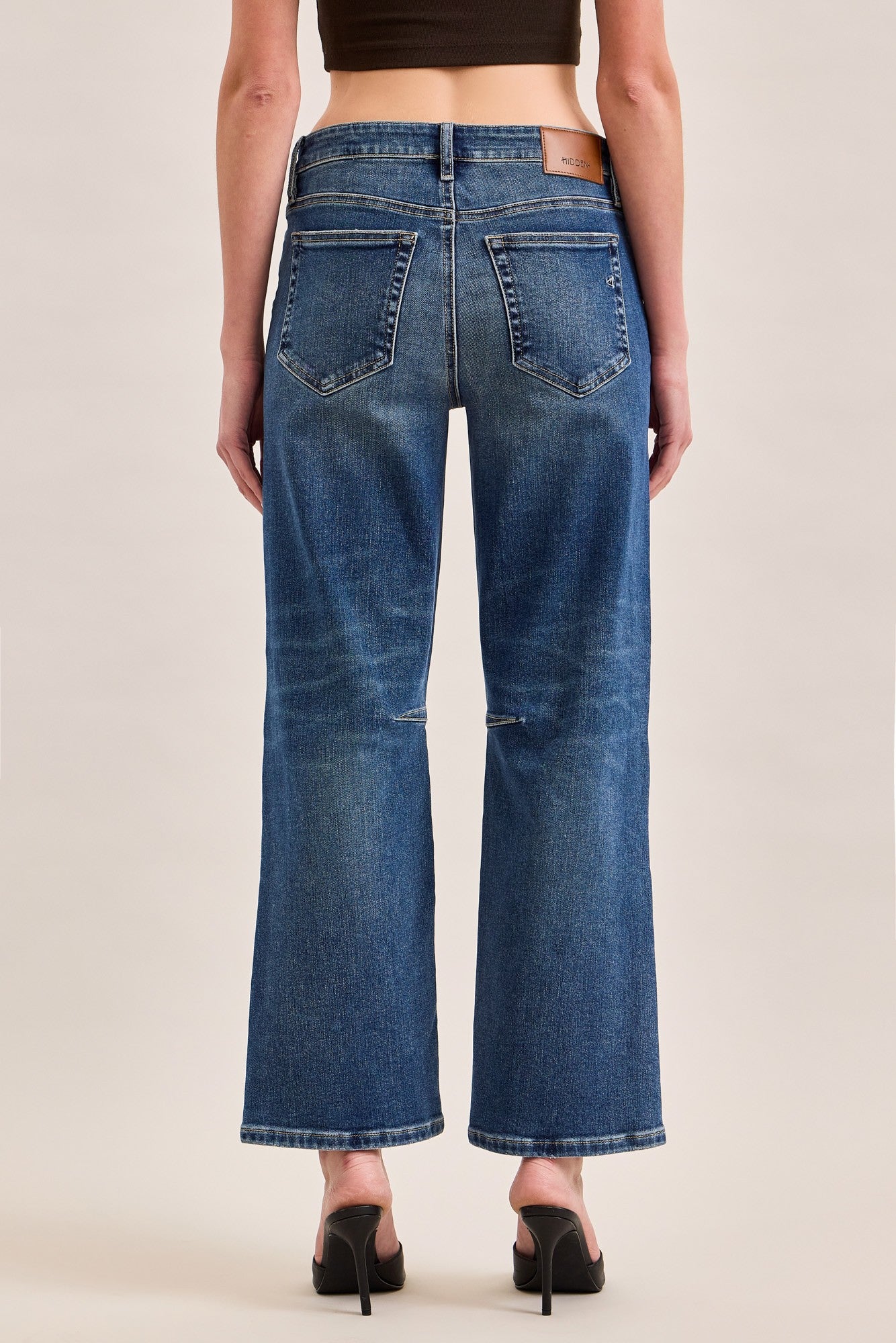 Classic Straight Seam Detail Jeans