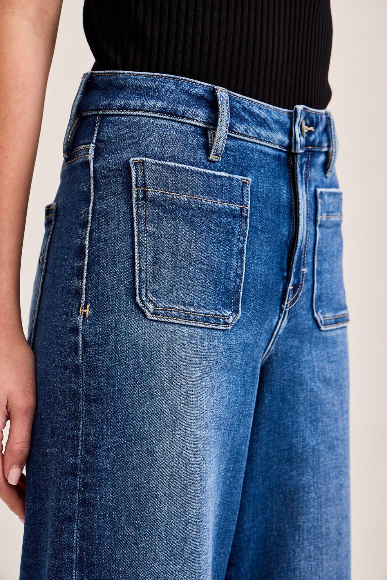 Double Pocket Jeans Dark Wash