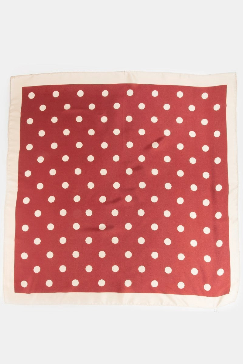 Polka Dot Scarf Red