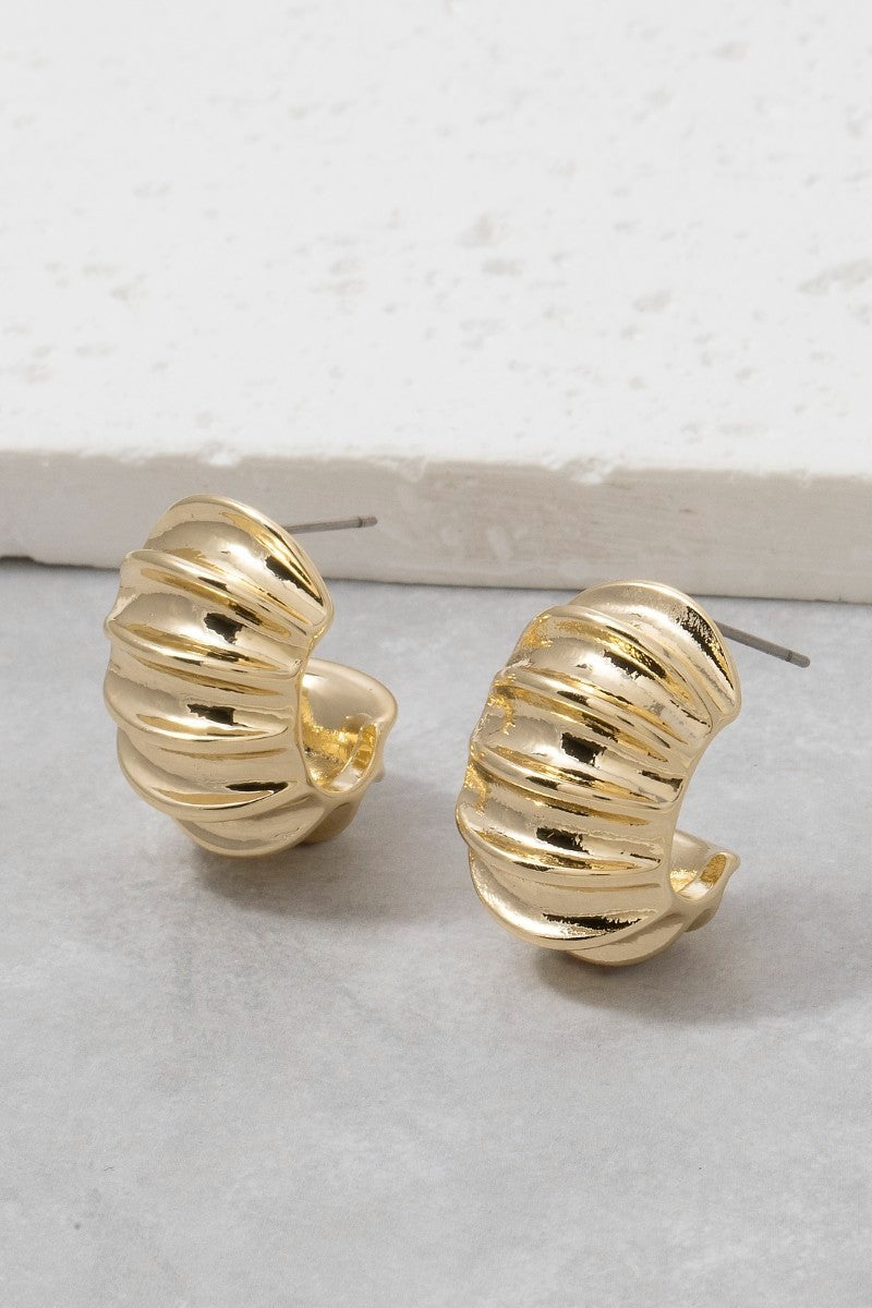 Chunky Ribbed Hoops