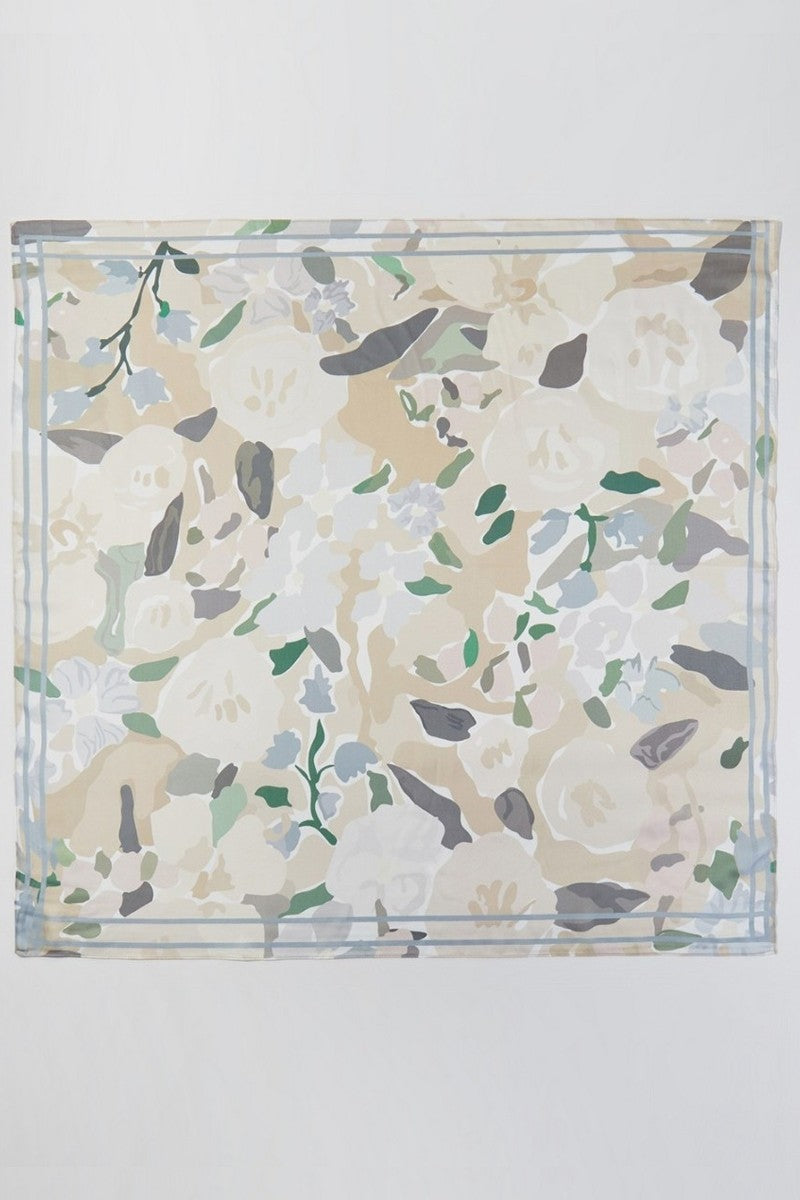 Flower Garden Scarf Neutral