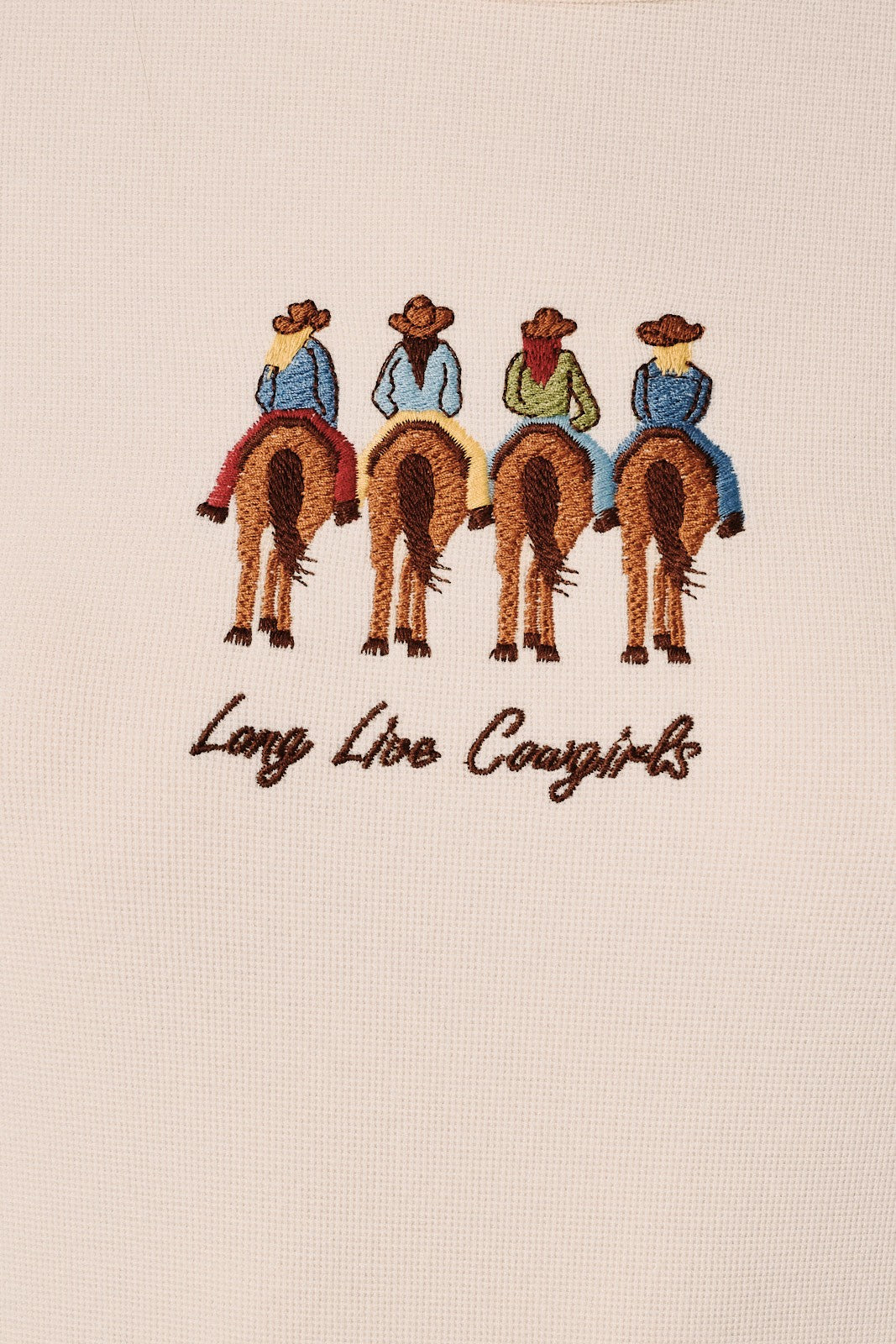 Long Live Cowgirls Waffle Top