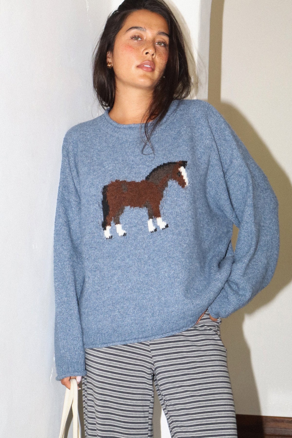 Horse Intarsia Sweater