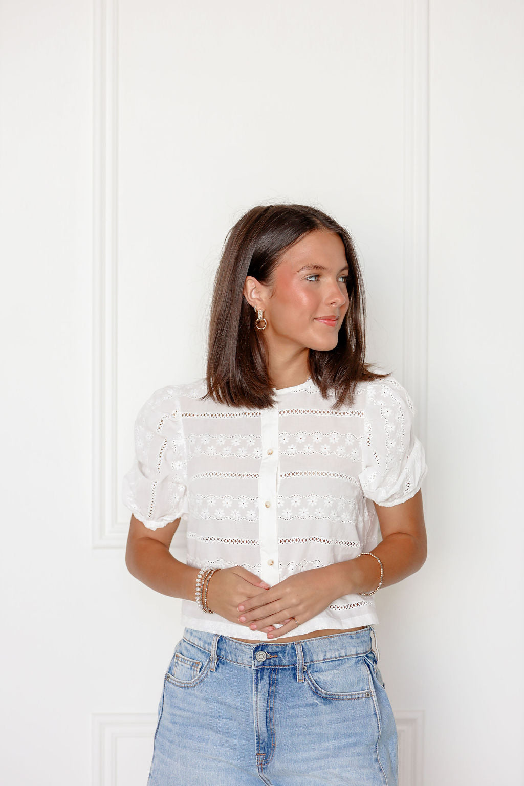 Samantha Eyelet Blouse