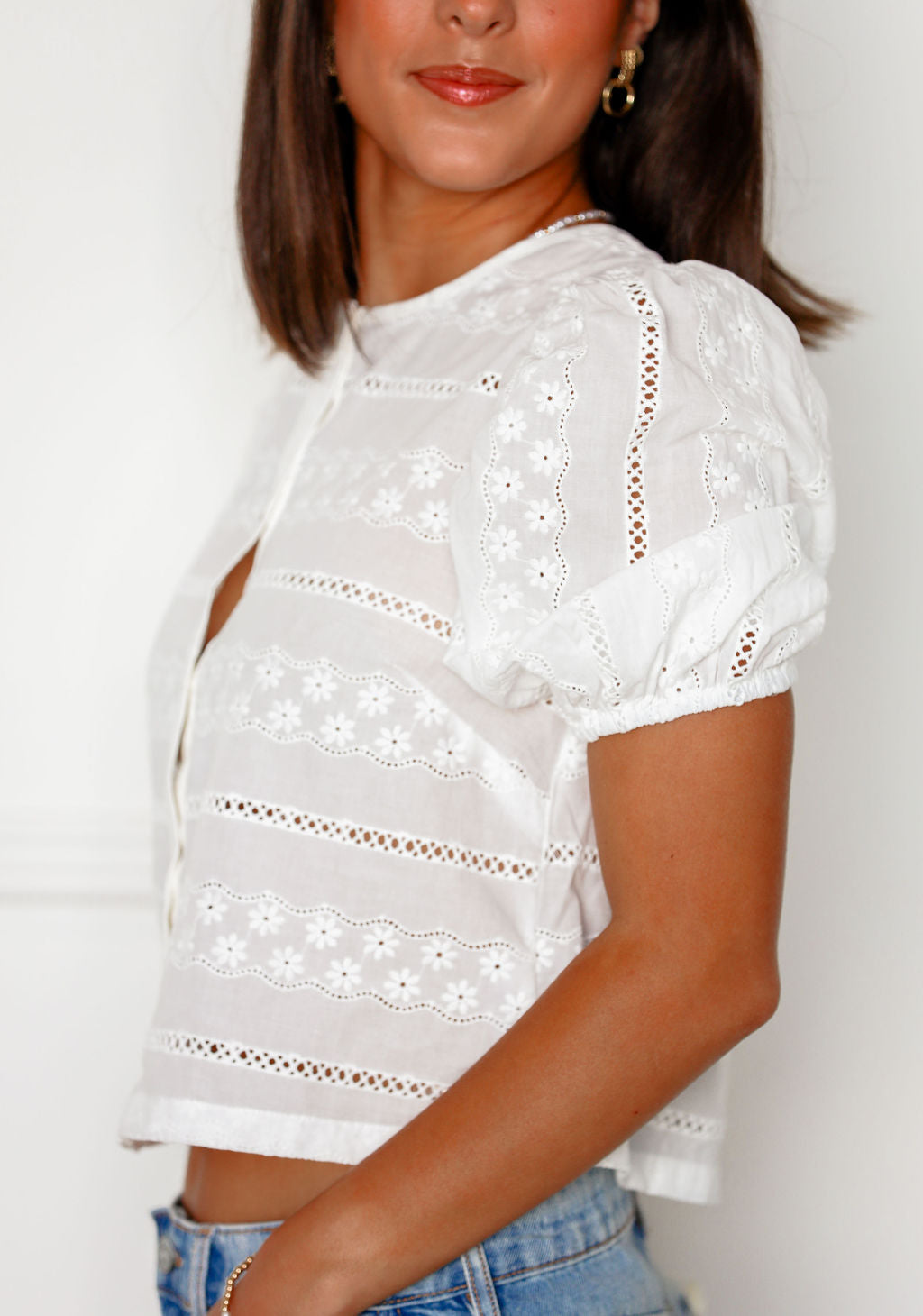 Samantha Eyelet Blouse