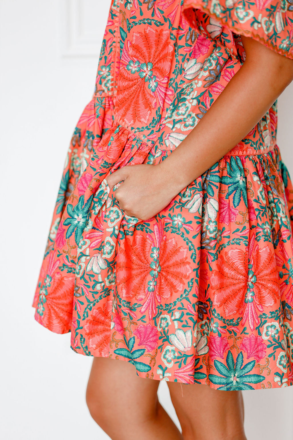 Calypso Floral V-neck Dress
