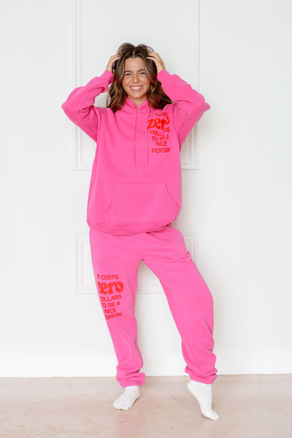 It Cost $0 Pink Hoodie