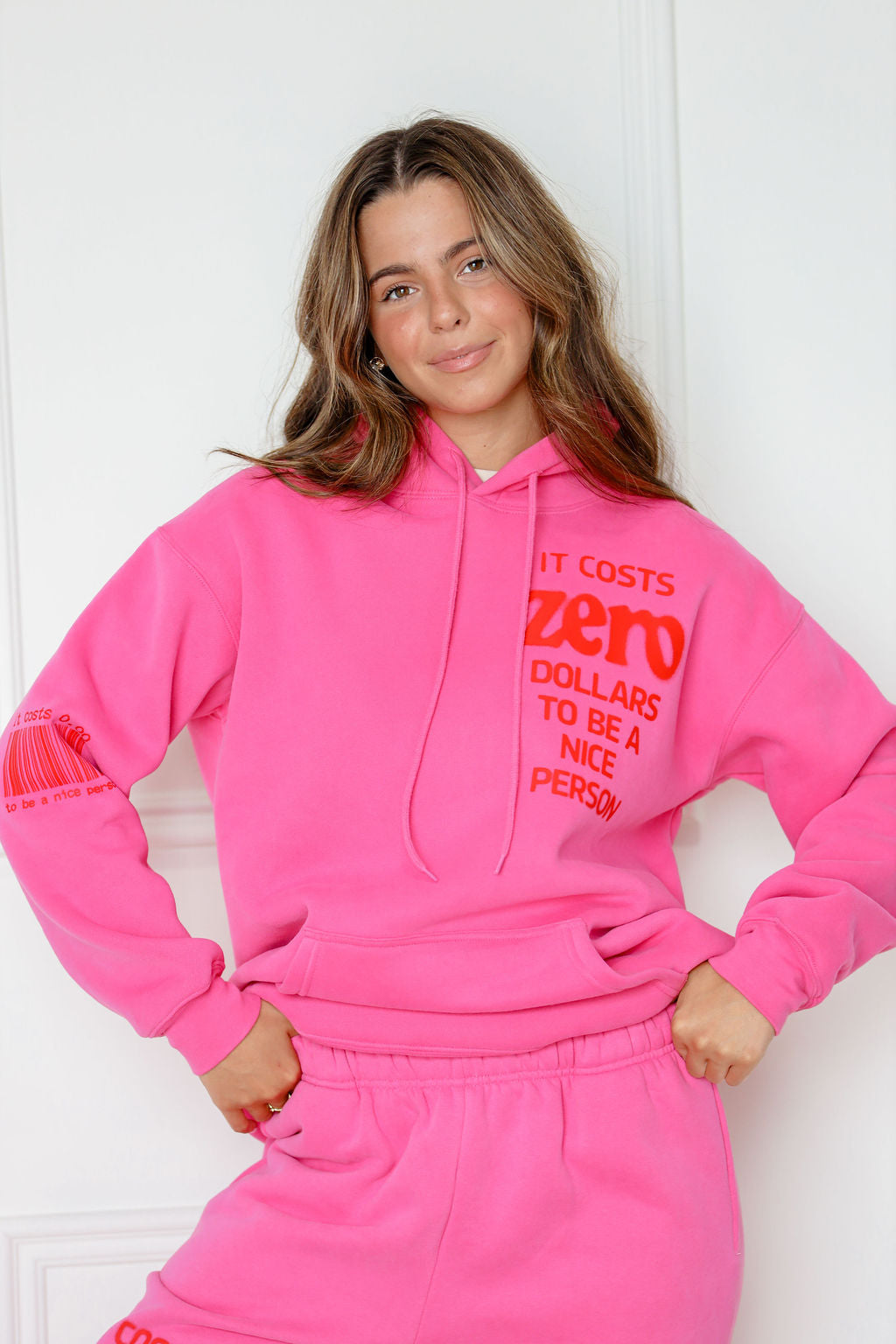 It Cost $0 Pink Hoodie