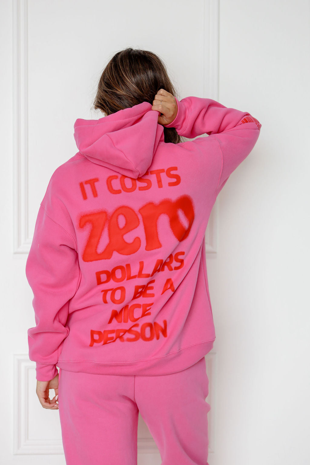 It Cost $0 Pink Hoodie