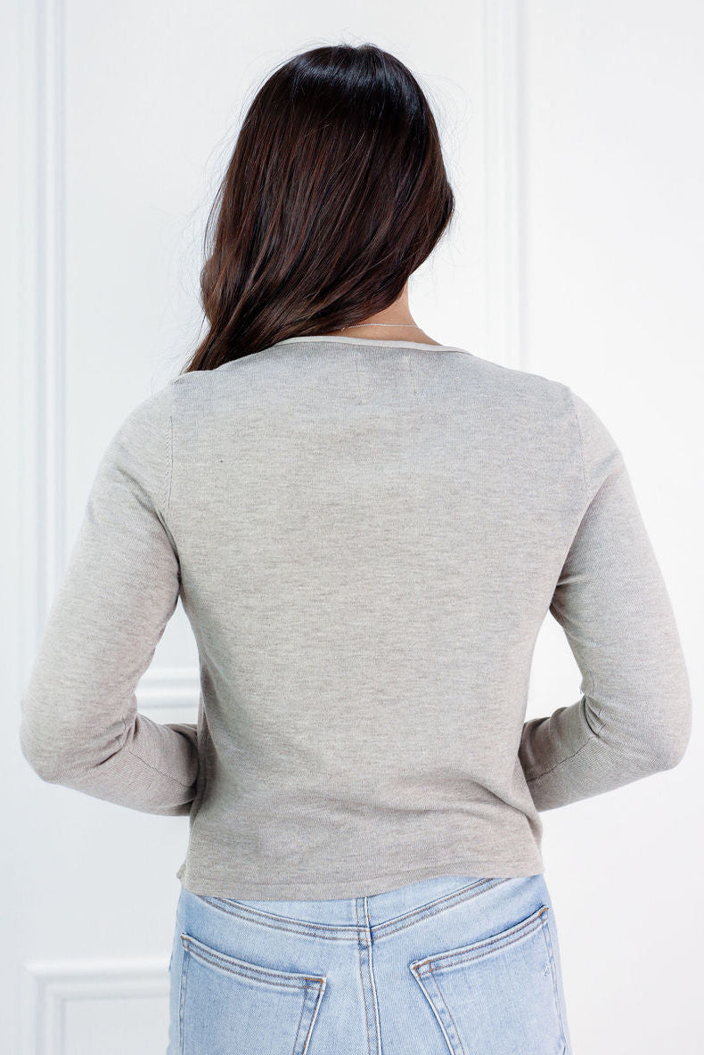 Shae Fitted Sweater Top - Clothe Boutique