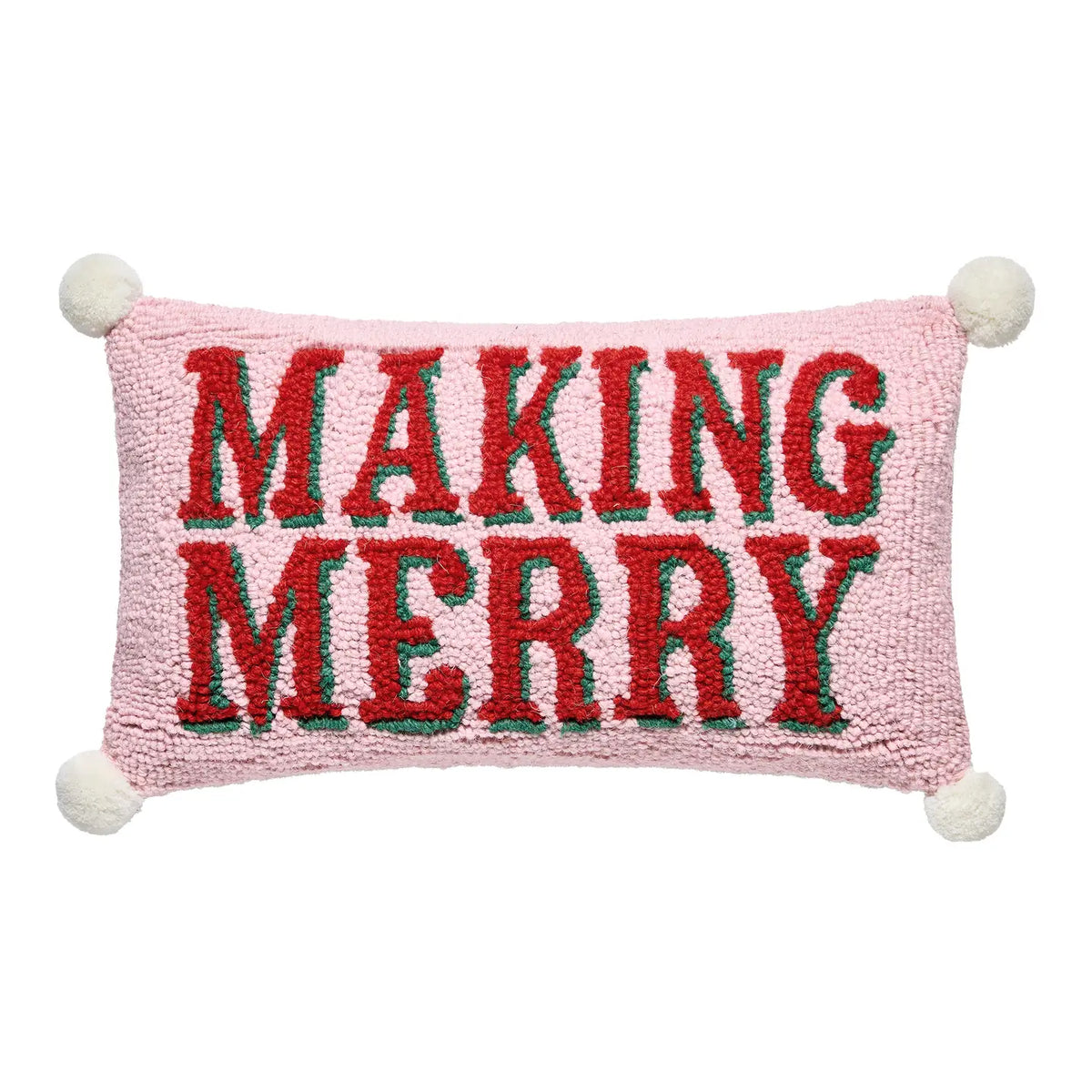 Making Merry Pom Pillow