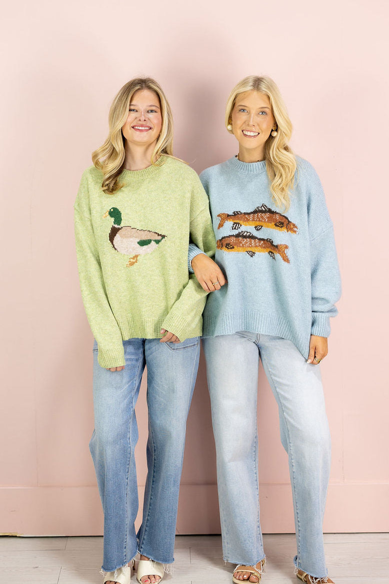 Matcha Duck Sweater