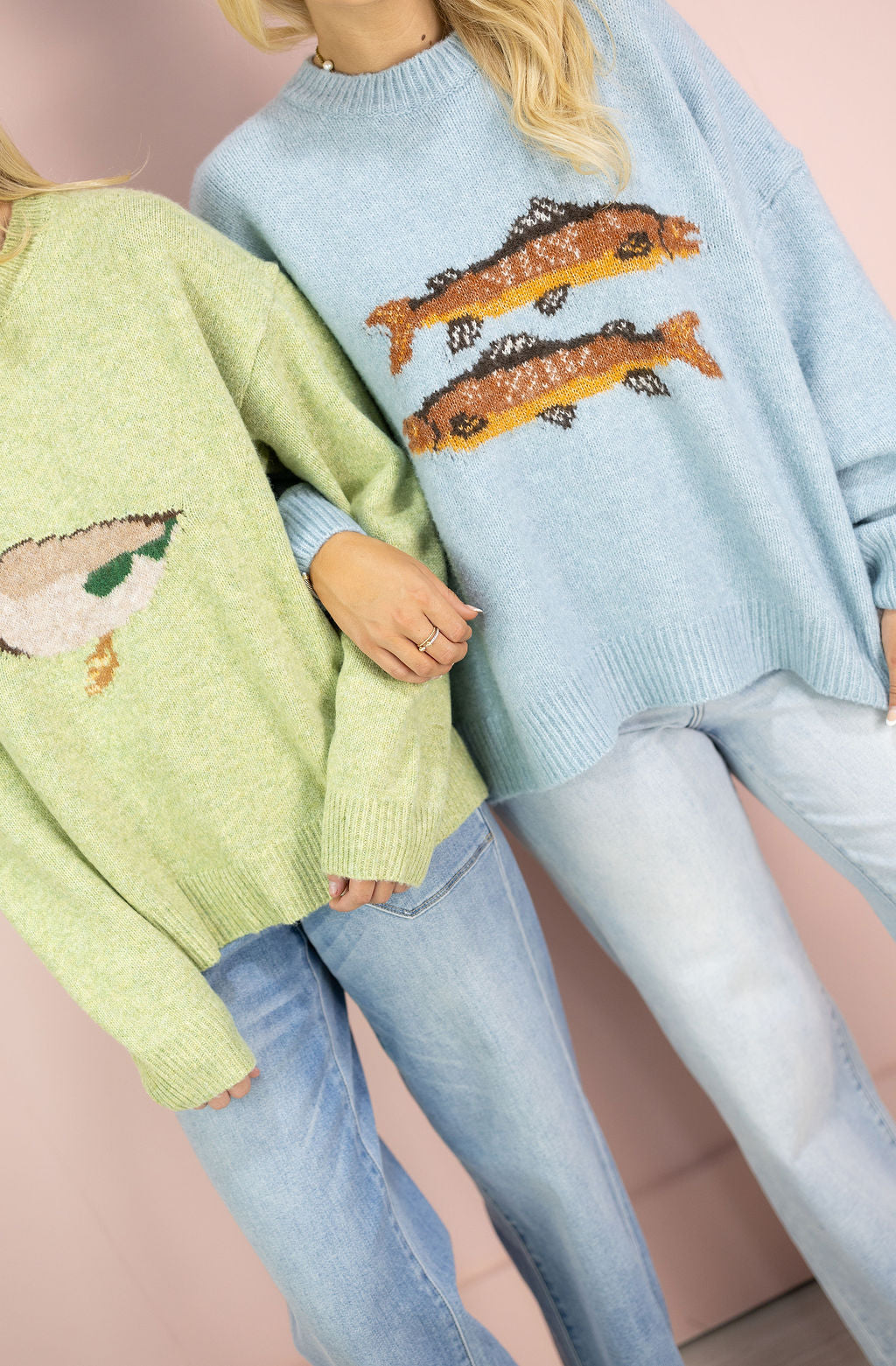 Two Fish Sweater Blue