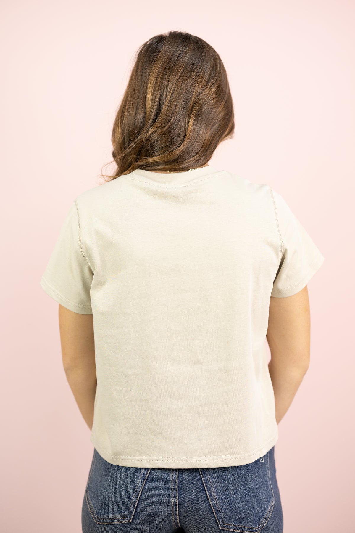 Lanie Basic Top Taupe