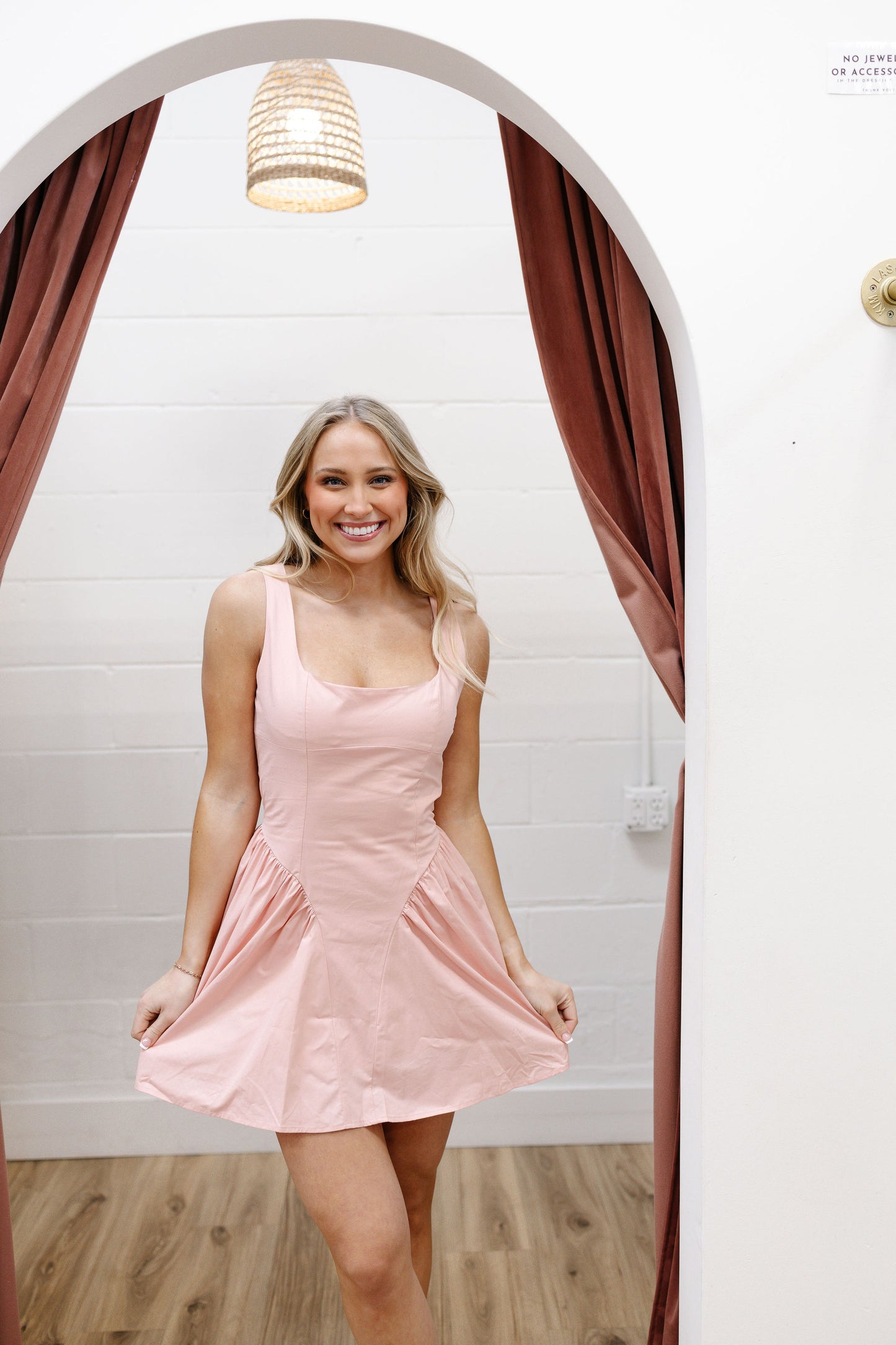 Jadyn Tie Back Dress Pink