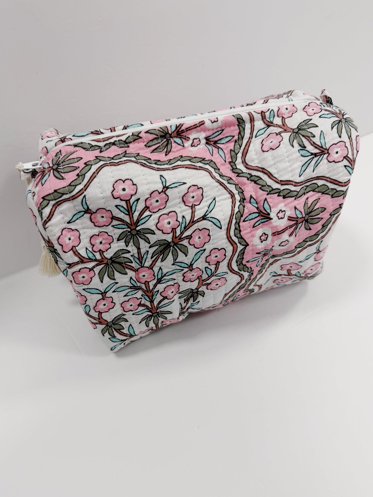 Pink Petals Makeup Bag