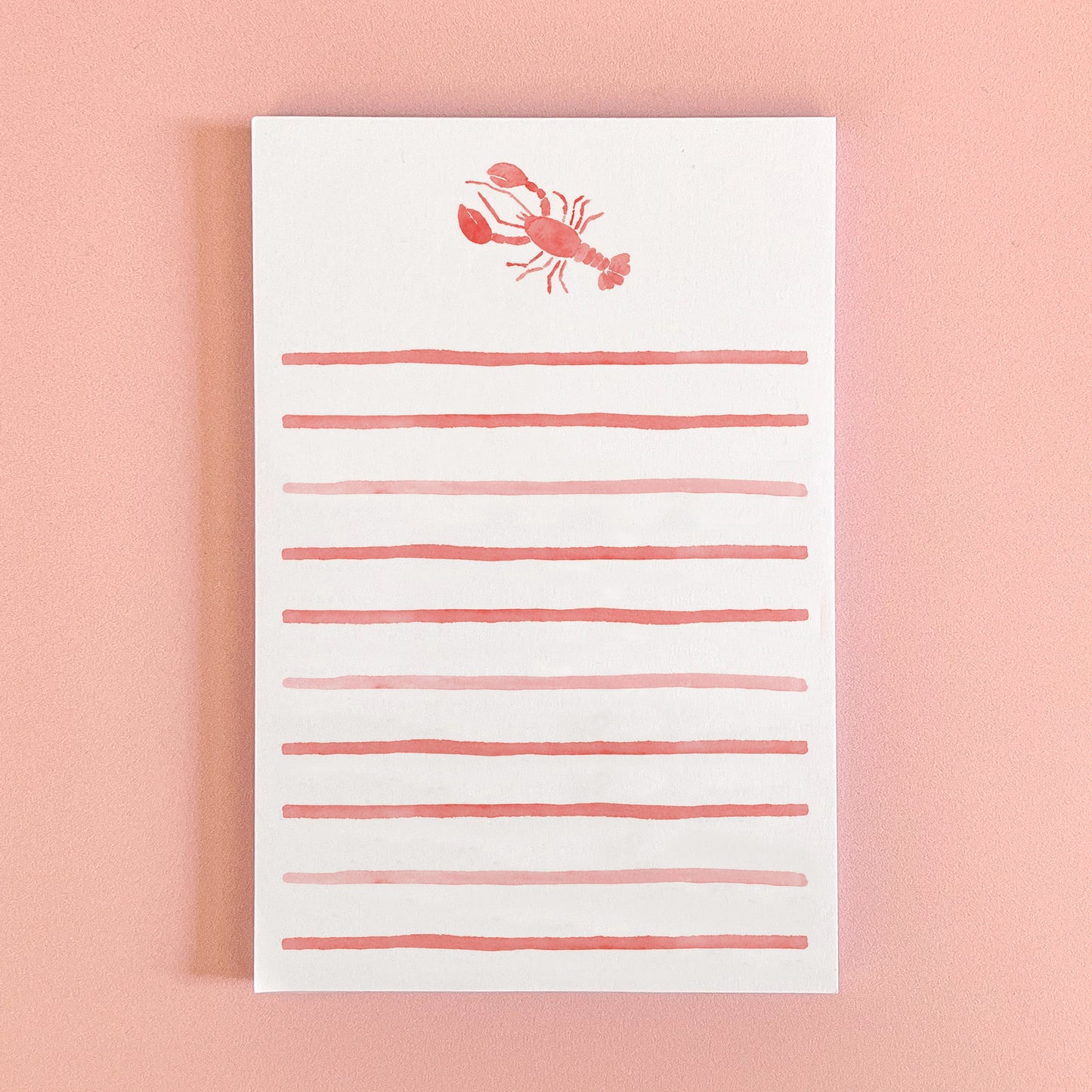 Watercolor Lobster Notepad - Clothe Boutique