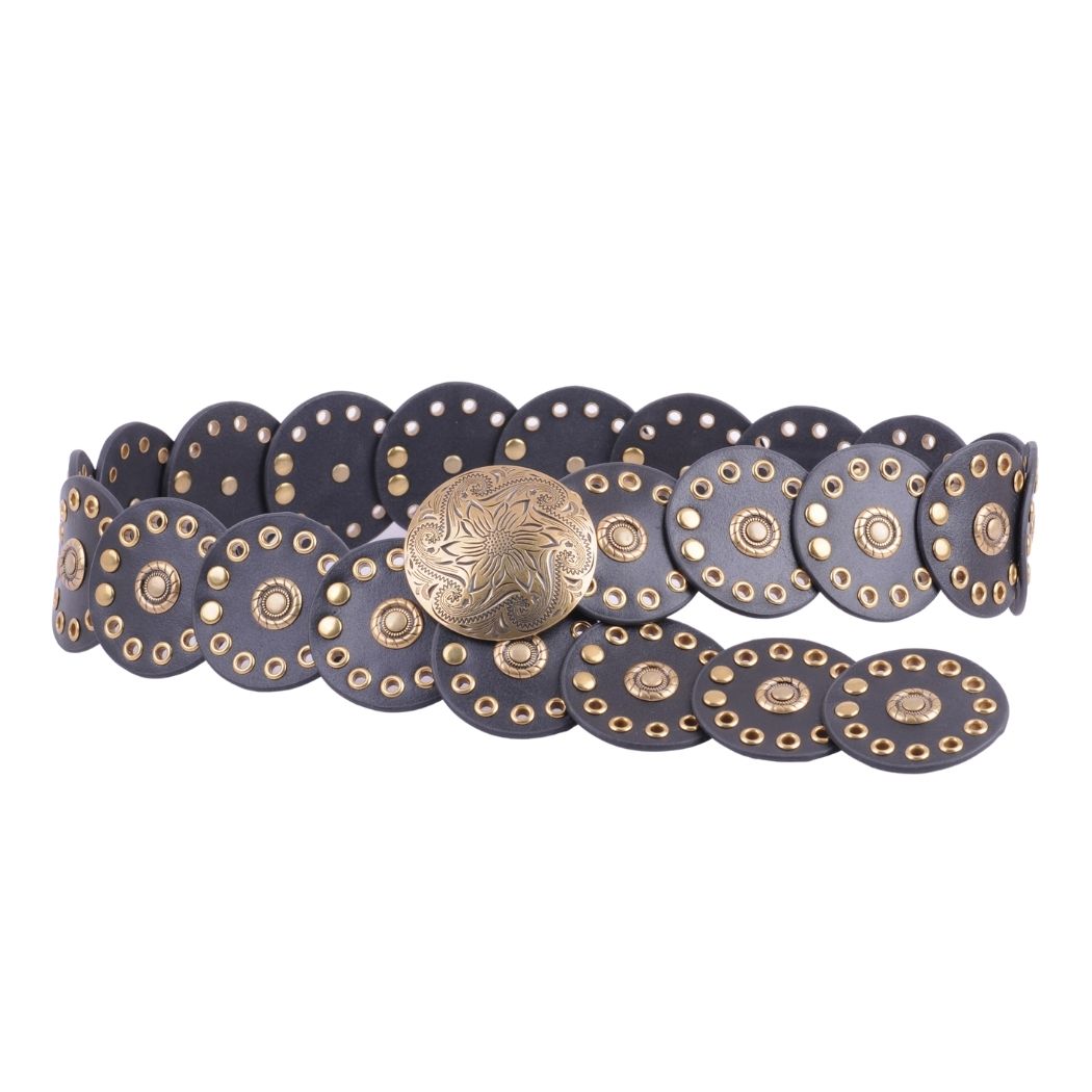 Circle Caterpillar Belt Black