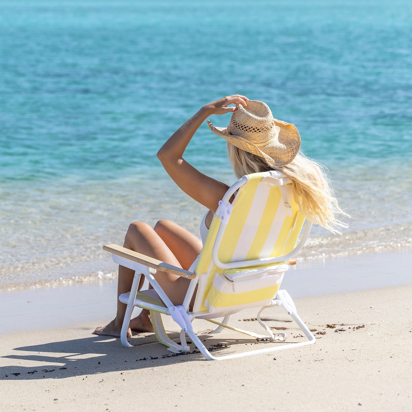 Deluxe Beach Chair Limon Stripe