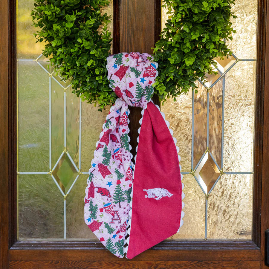 Arkansas Razorbacks Wreath Scarf
