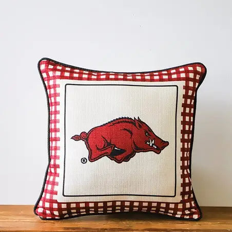 Arkansas Mascot Pillow
