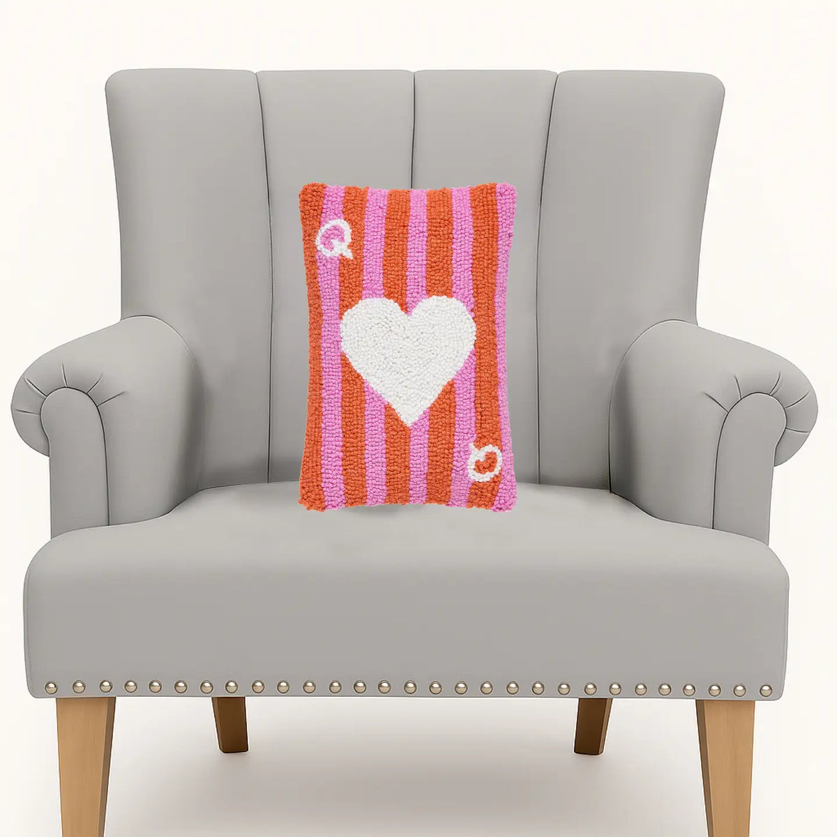 Queen of Hearts Hook Pillow