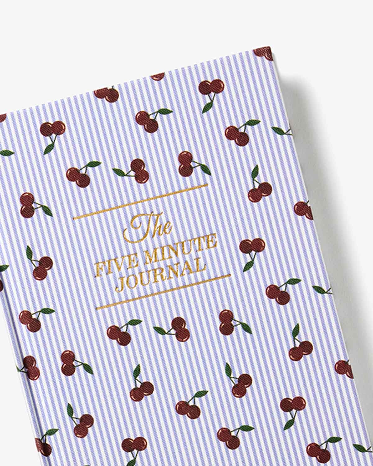 Cherry Stripe Five Minute Journal